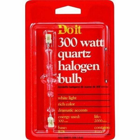GE Do it Quartz Halogen Bulb 12391 Q300T3/CL-DIB